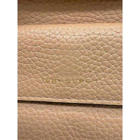 Tory Burch Bifold Wallet Blake Color Block Black Beige - Picture 8 of 8